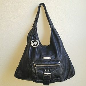 Michael Kors Purse - Black Leather hobo